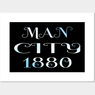 Man City 1880 Posters and Art